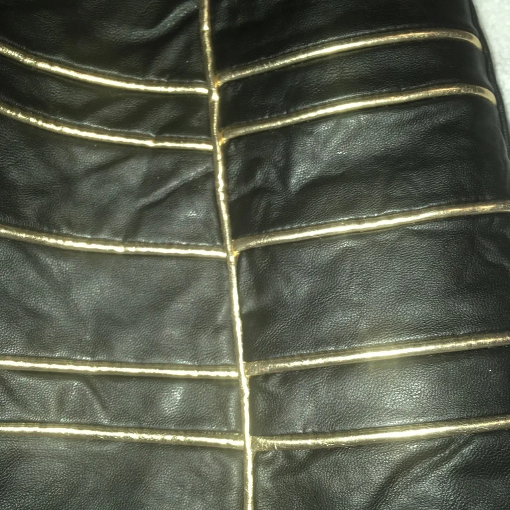 NWOT Endless Rose Vegan Leather Black Mini Skirt S